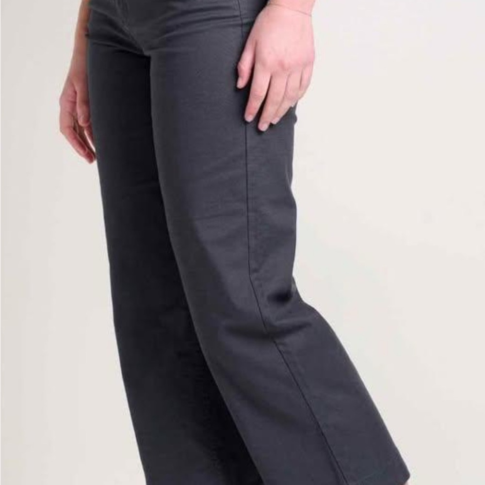 Toad&Co Earthworks Wide Leg Pant Women’s size 16 Gray Soot
